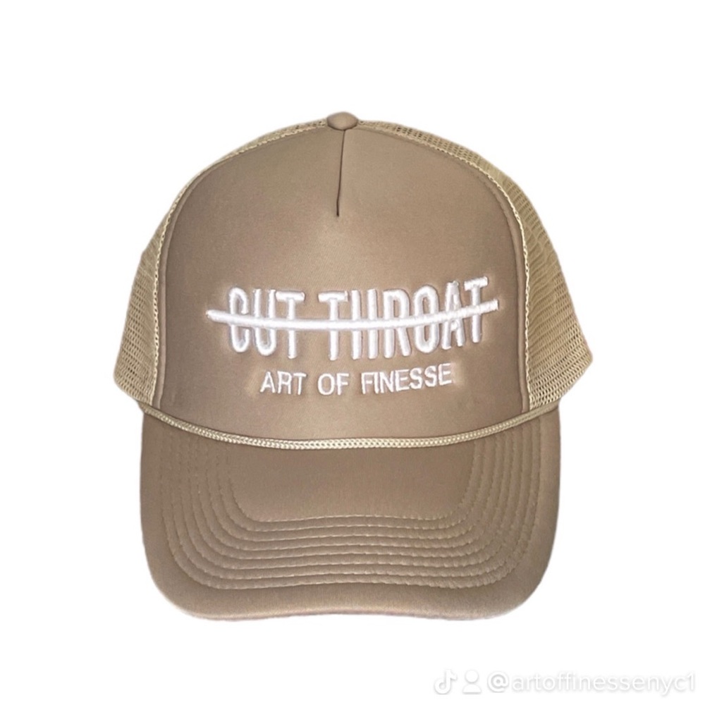 Art of finesse cut throat trucker hat